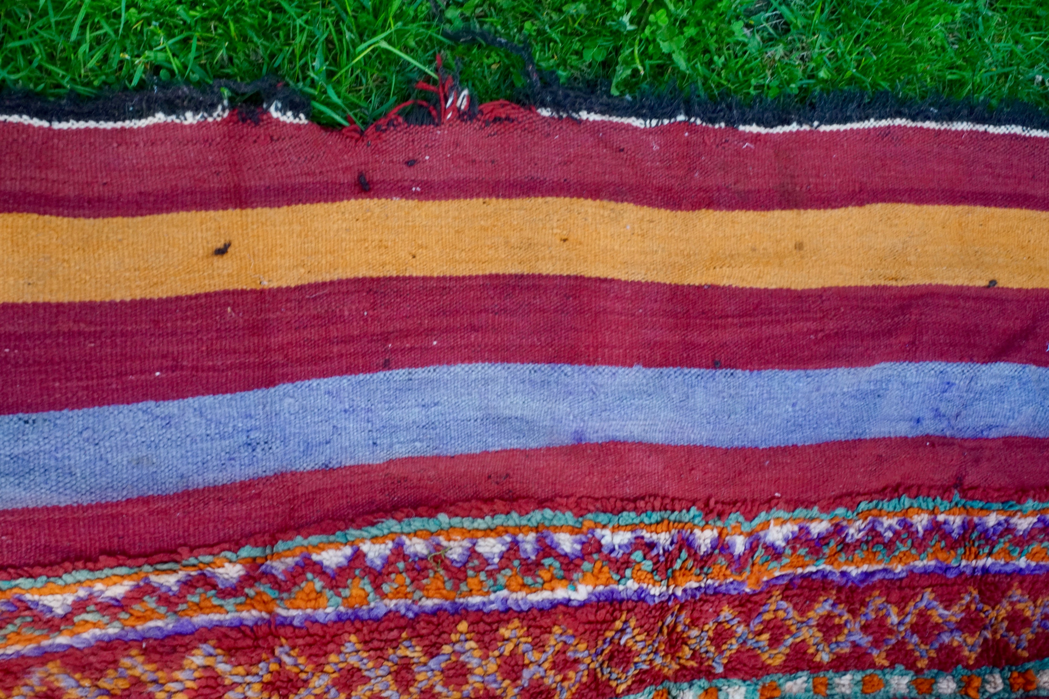 Marokkolainen vintage Sid L'Mokhtar berbermatto 525x190