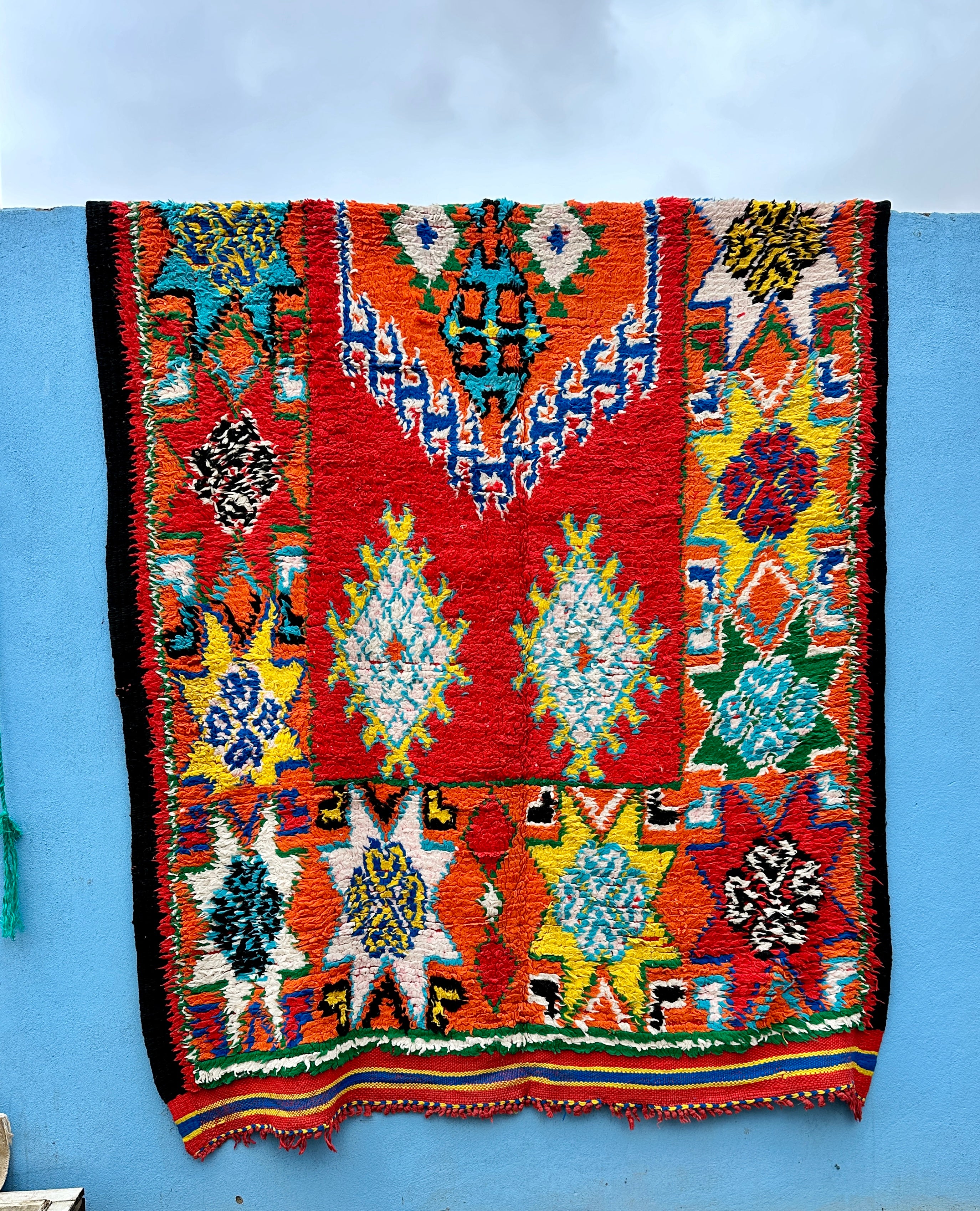 Marokkolainen vintage Khenifra berbermatto 385x175