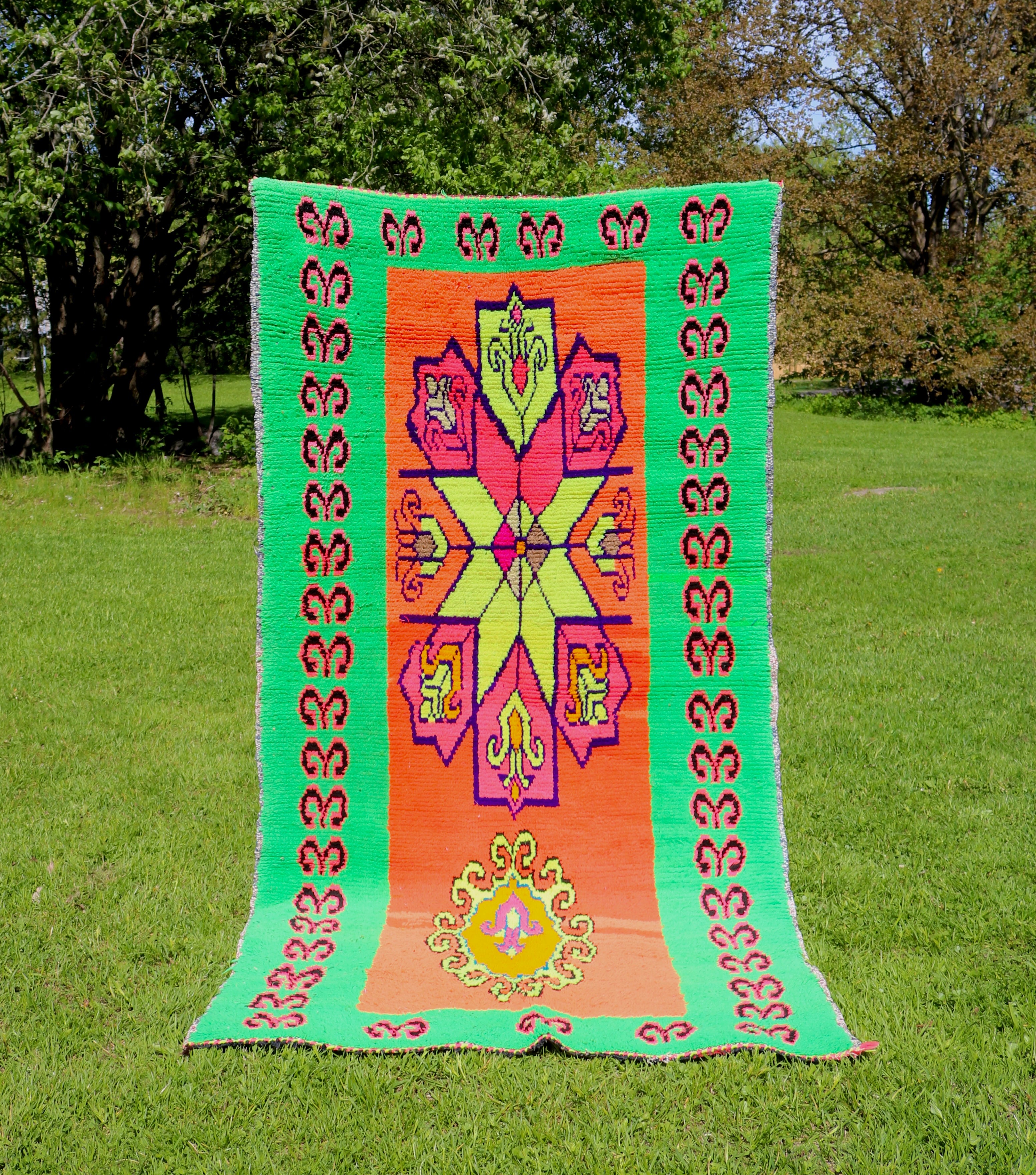 Marokkolainen vintage Azilal berbermatto 215x110