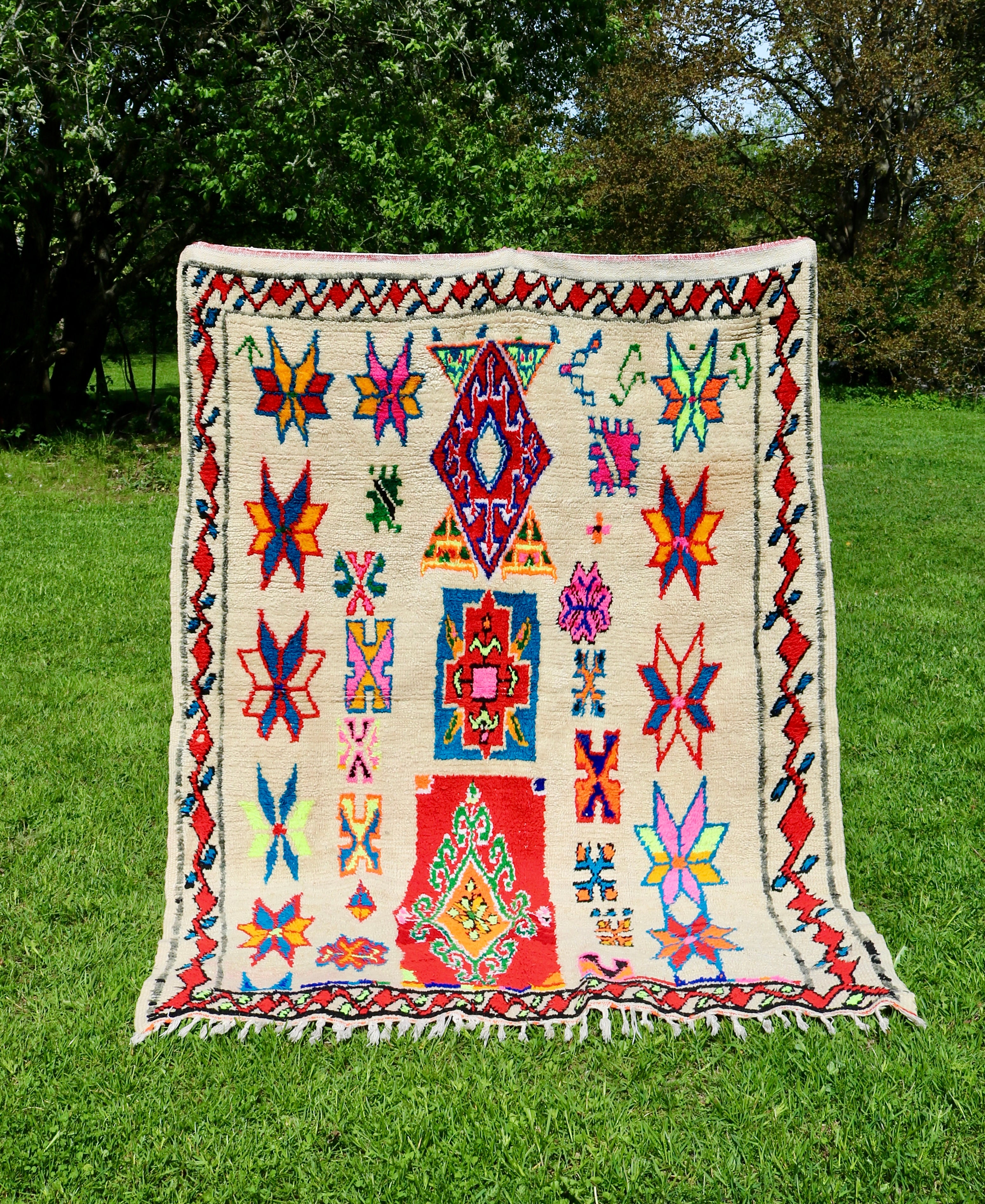 Marokkolainen vintage Azilal berbermatto 190x142