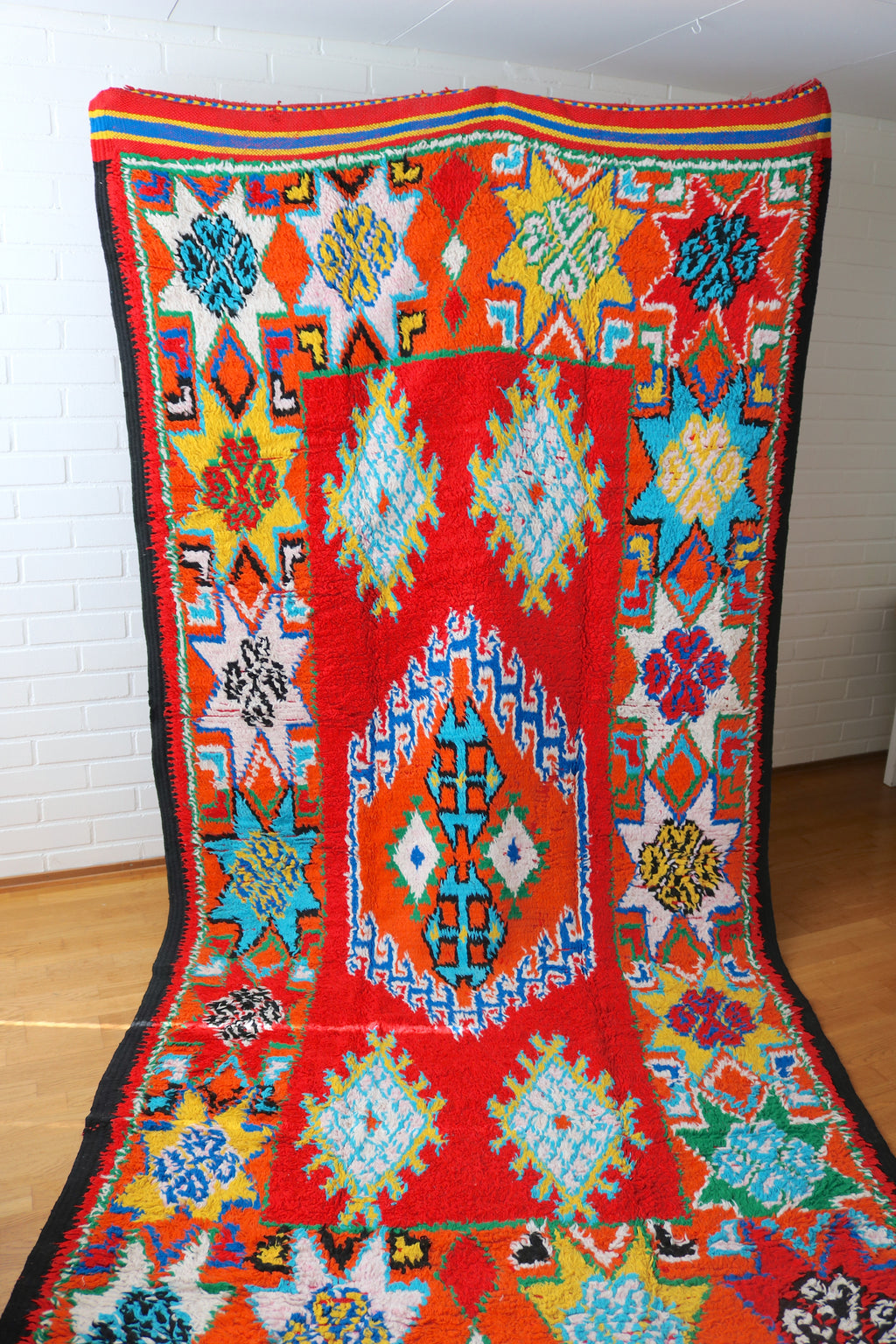 Marokkolainen vintage Khenifra berbermatto 385x175