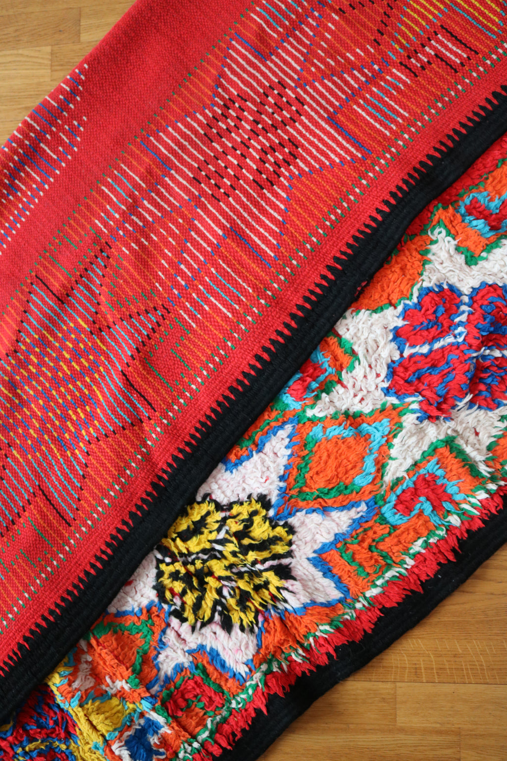 Marokkolainen vintage Khenifra berbermatto 385x175