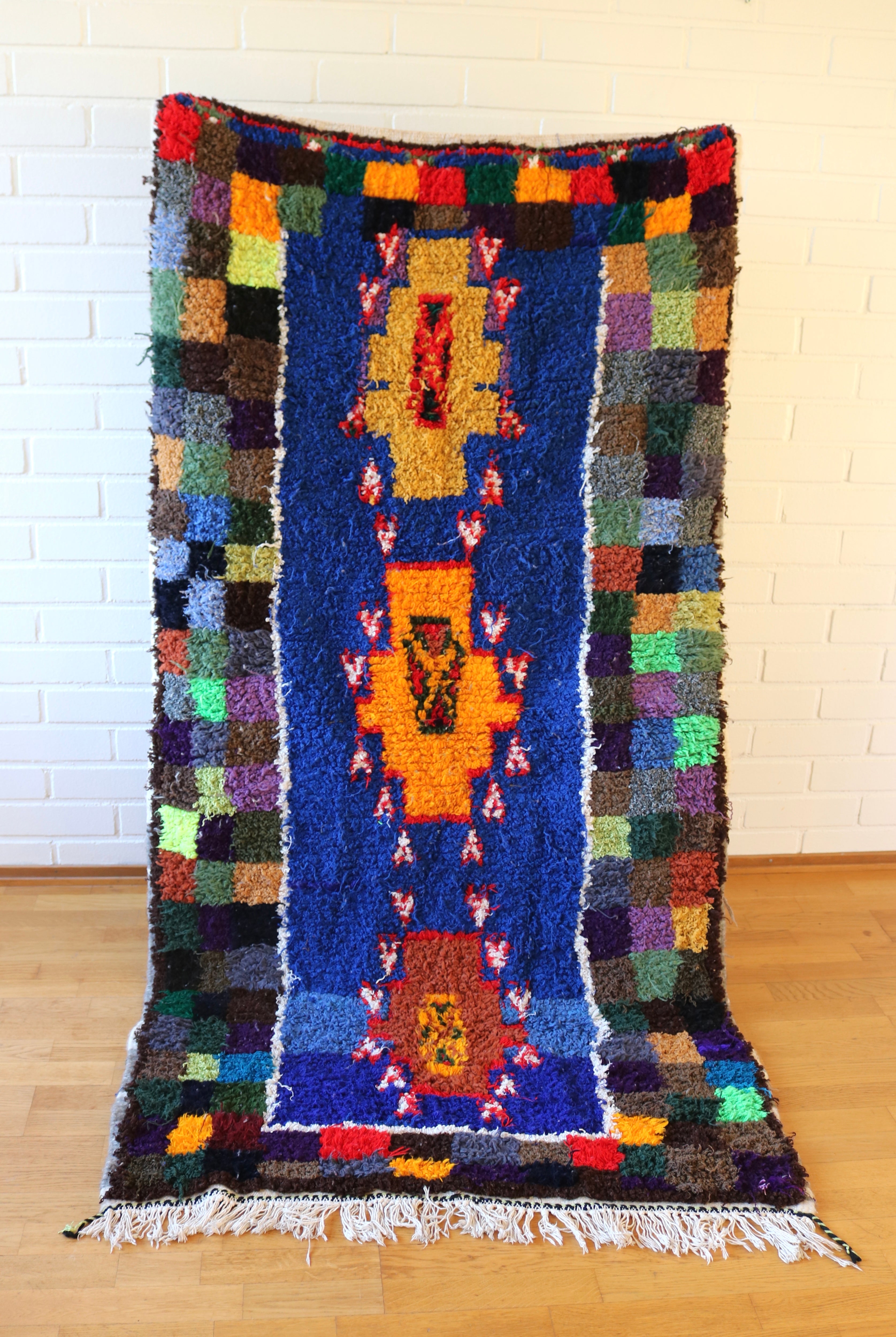 Marokkolainen vintage Azilal berbermatto 215x112