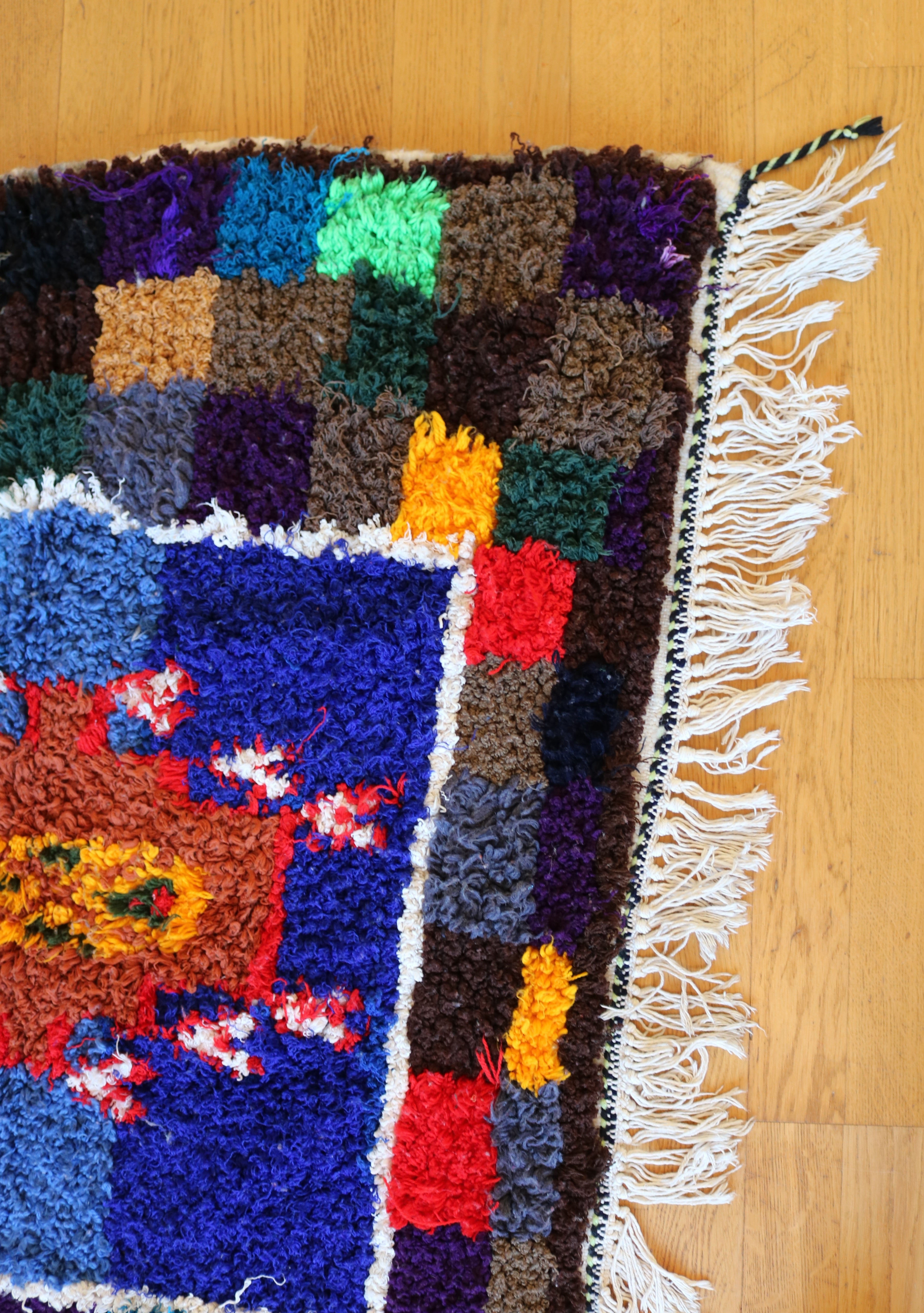 Marokkolainen vintage Azilal berbermatto 215x112