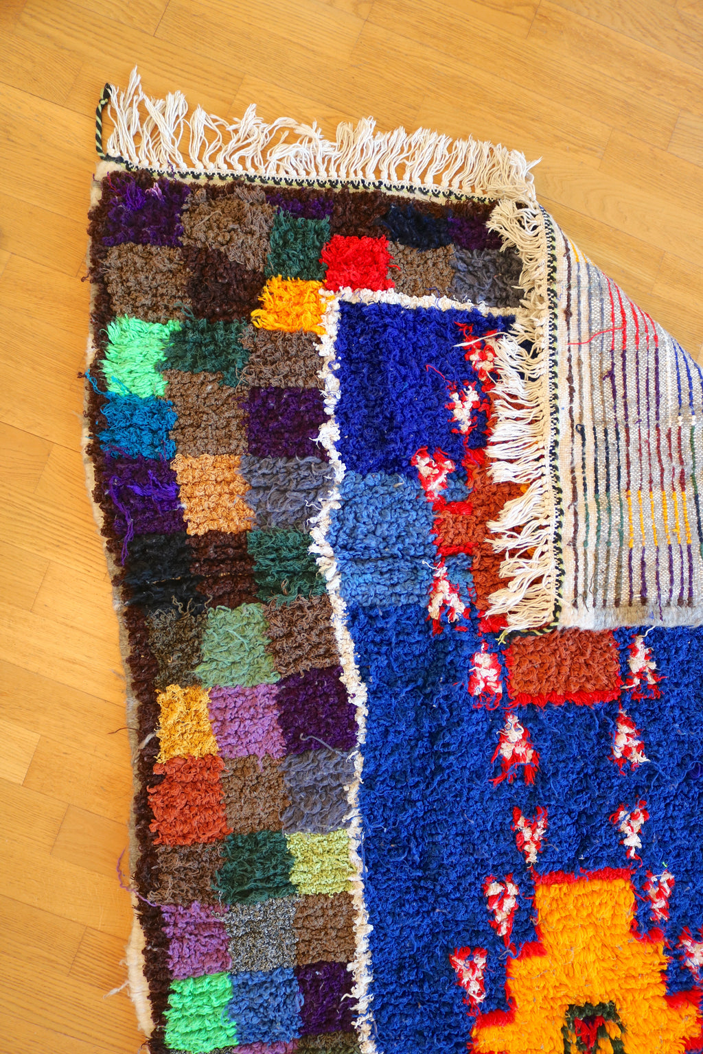 Marokkolainen vintage Azilal berbermatto 215x112