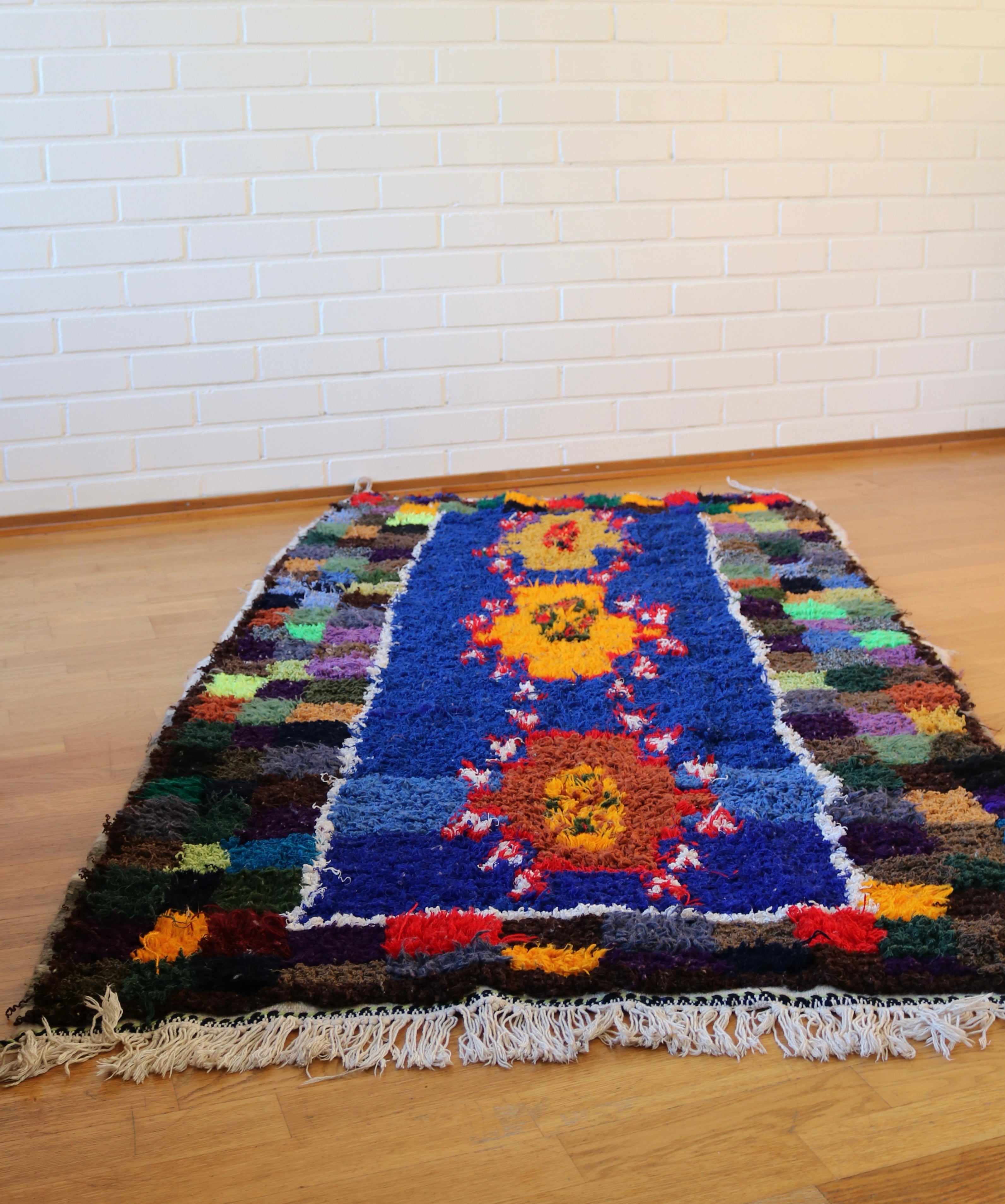 Marokkolainen vintage Azilal berbermatto 215x112