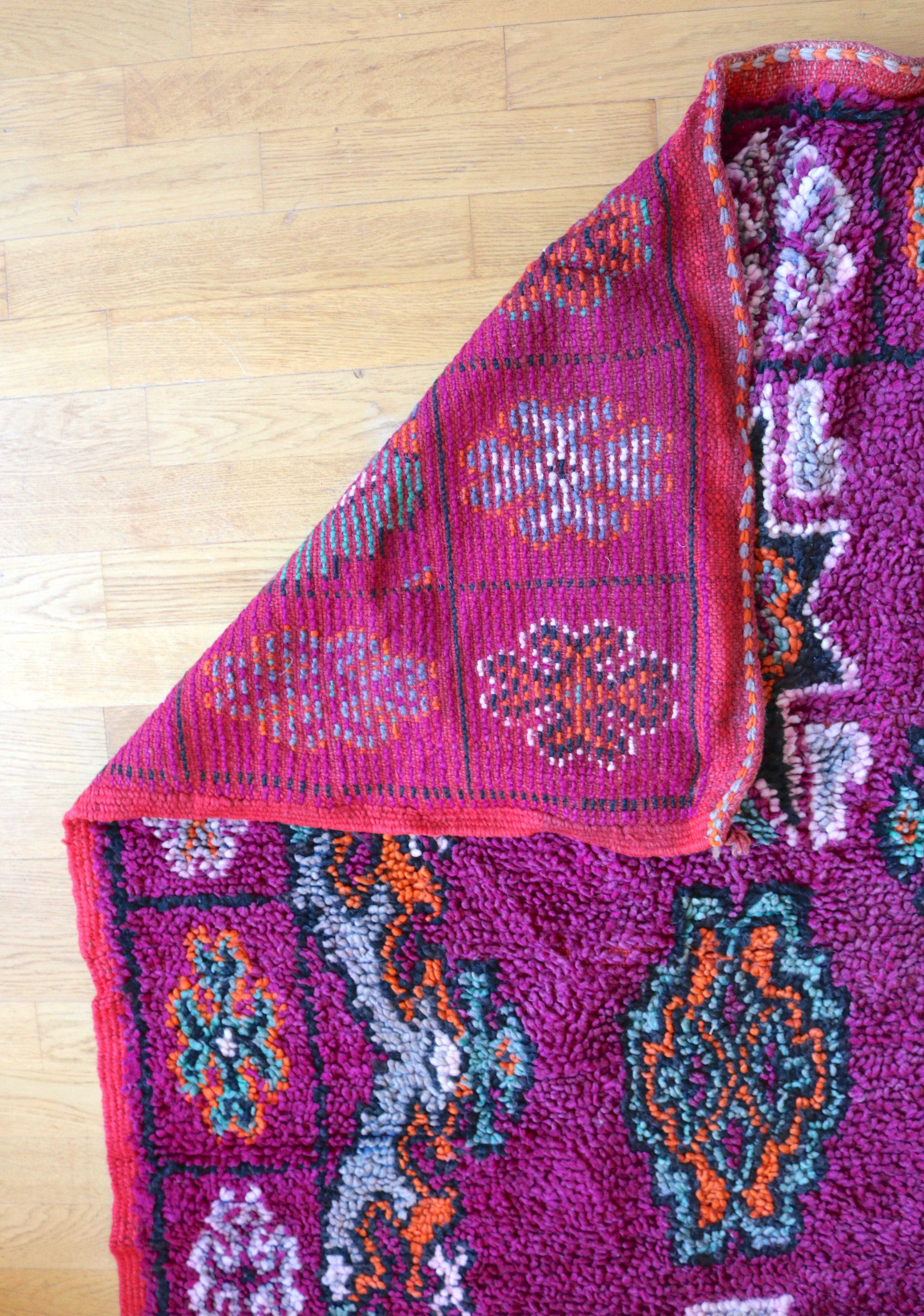 Marokkolainen vintage Beni Mellal berbermatto 361x184