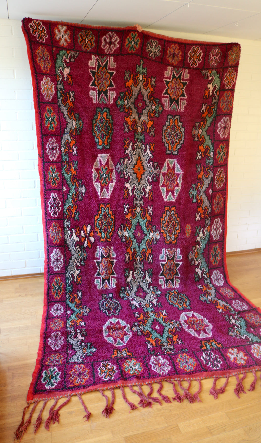 Marokkolainen vintage Beni Mellal berbermatto 361x184