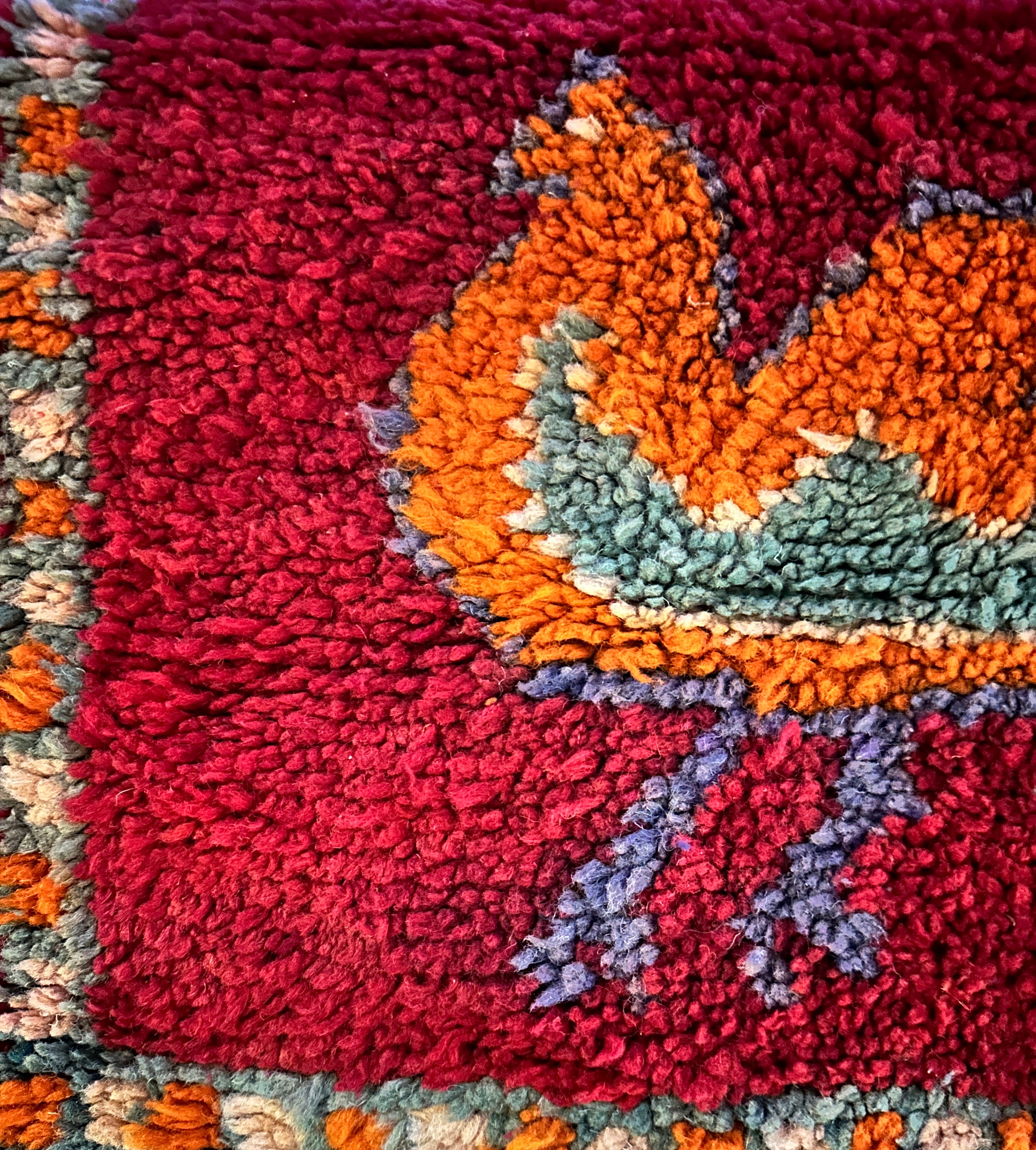 Marokkolainen vintage Sid L'Mokhtar berbermatto 525x190