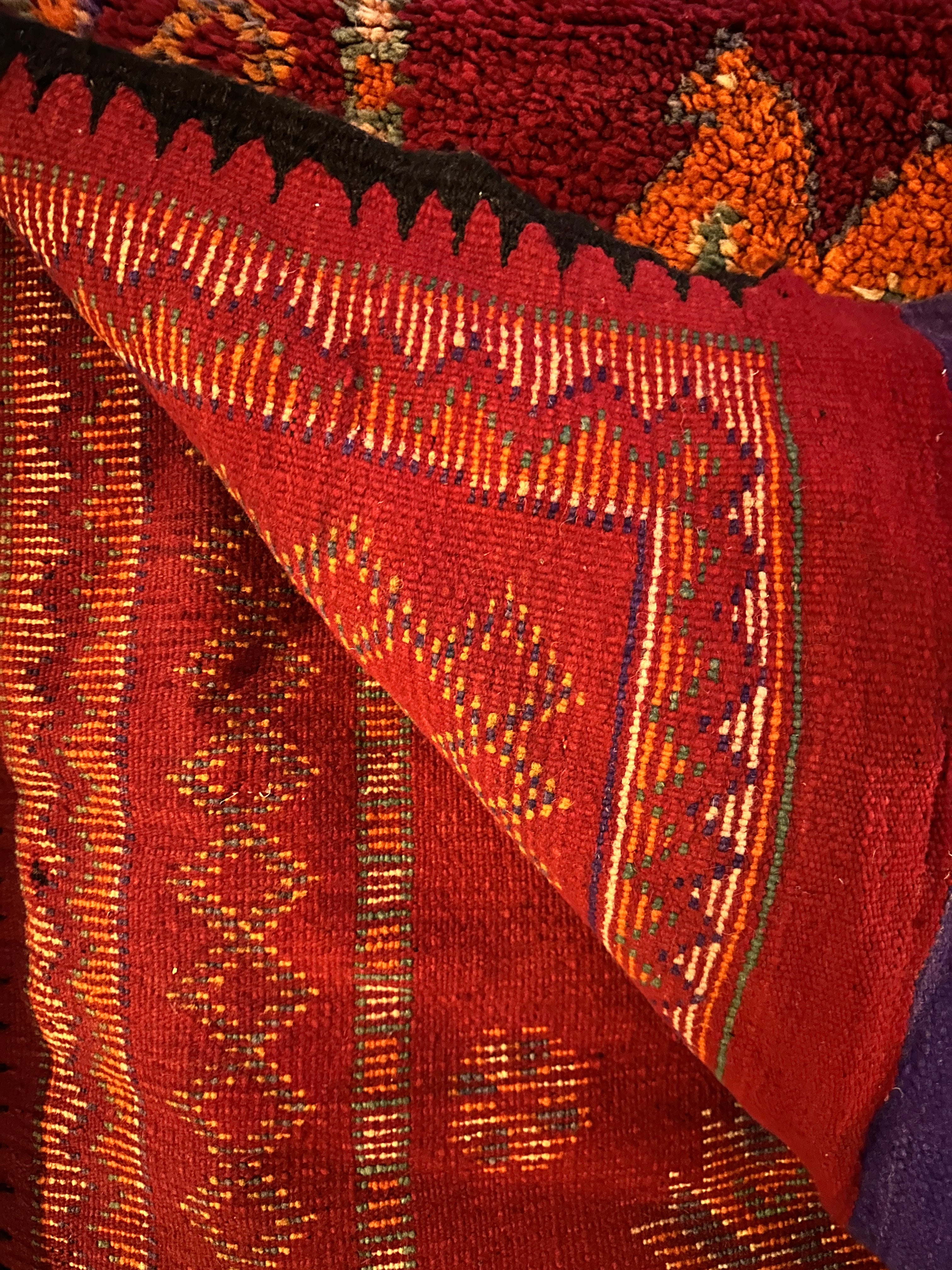 Marokkolainen vintage Sid L'Mokhtar berbermatto 525x190